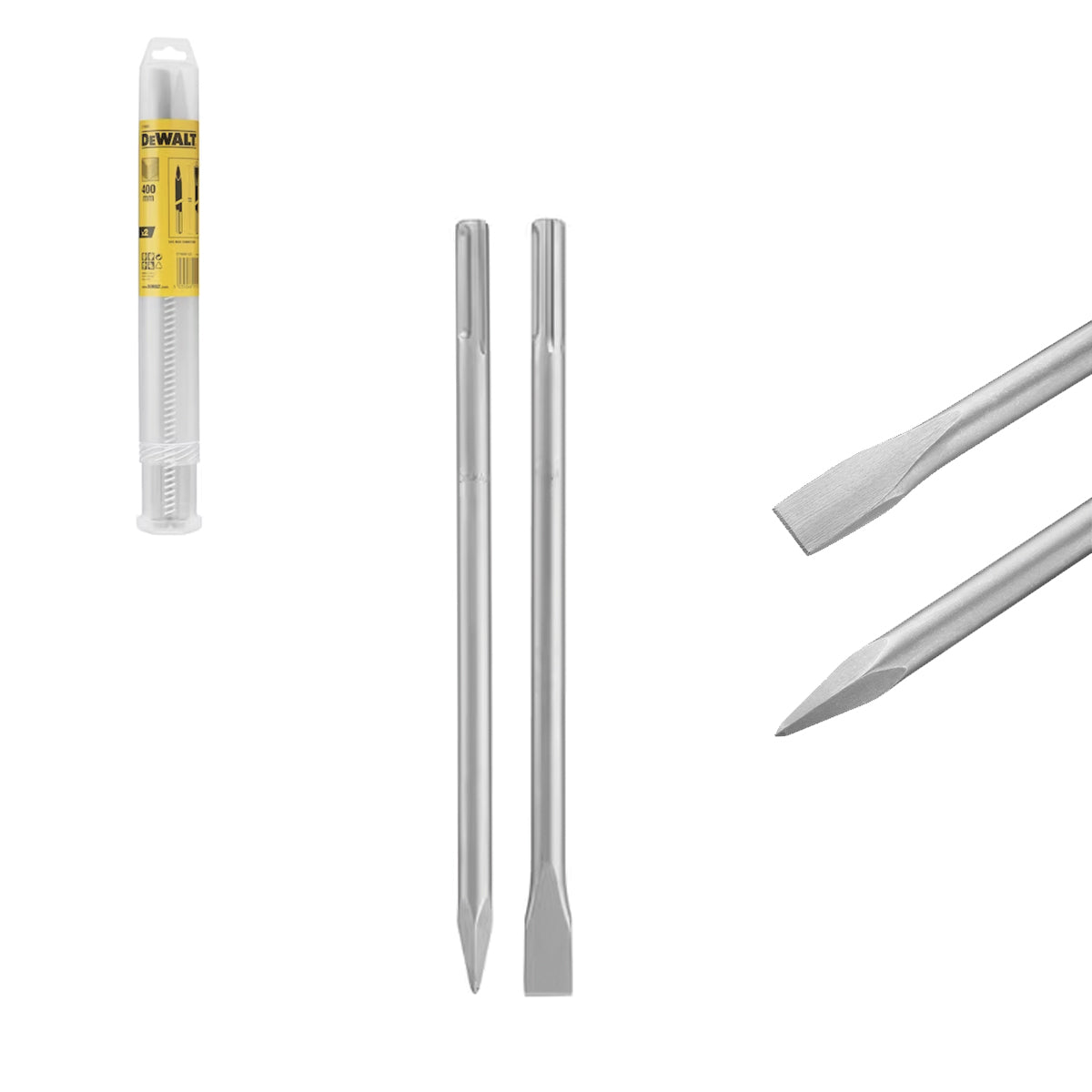 POINTED, FLAT, SPATULA, GOUGE, SPADE CHISELS, FOR ASPHALT SDS-MAX - DeWALT POINTED, FLAT, SPATULA, GOUGE, SPADE CHISELS, FOR ASPHALT SDS-MAX - DeWALT